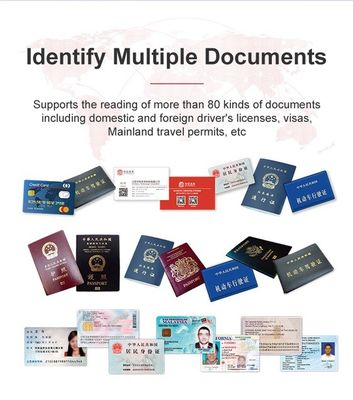 Scanner OCR per l'interfaccia USB MRZ per la verifica sicura dei clienti negli enti finanziari