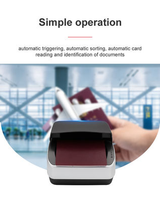 Scanner di passaporto OCR Sinocecu QR1000 I per il supporto all'autodetezione e alla scansione ICAO Doc 9303