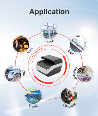 Scanner di passaporto OCR Sinocecu QR1000 I per il supporto all'autodetezione e alla scansione ICAO Doc 9303