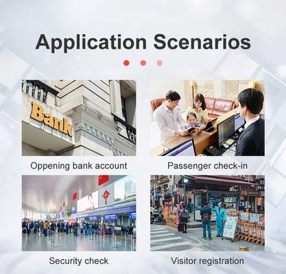 Speed USB 2.0 Interfaccia Passport Scanner Merchant per Airport Hotel Security Scanner