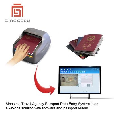 Software e lettore di sistema di inserimento dati di passaporto facile da usare per la registrazione di dati