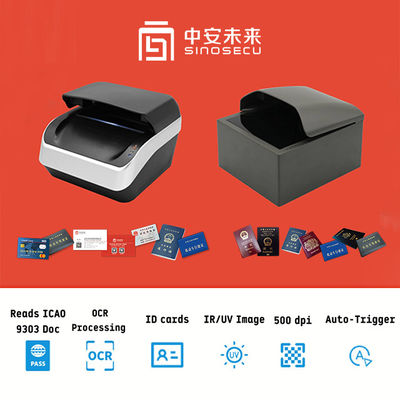 Chiosco aeroportuale professionale lettore di passaporti a pagina completa con capacità di lettura RFID