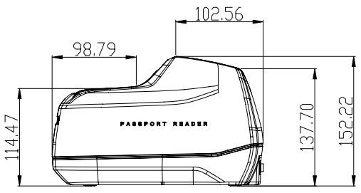 3.0 Megapixel Controllo di accesso Passaporto carta d'identità MRZ patente di guida ISO 7816 chip reader