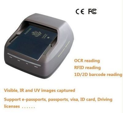 Sinosecu Passport Reader OCR MRZ e-passport scanner PSPR4200 con sistema SDK gratuito integrato